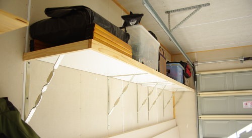 garage space saver shelving