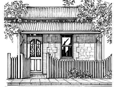 House Facade Drawing