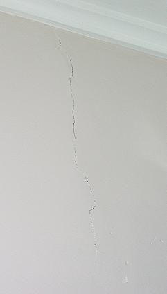 Crack in the Kitchen wall from the house lifting