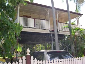 Front of the House after being lifted