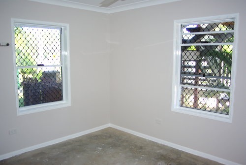 Bedroom Painted White Shadow with Gloss White Trim