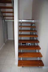 Our Open Staircase with Metal Frame and Timber Treads