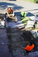 Removing the Old Driveway with a Bobcat