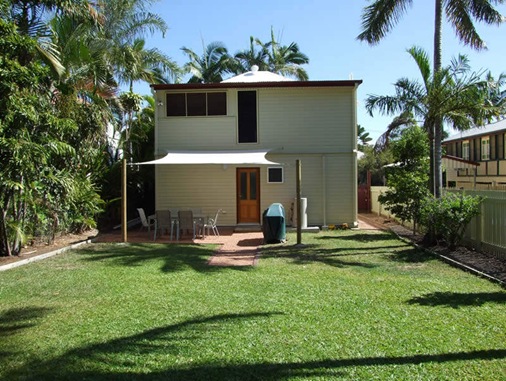 Back of the House with the new Shaded Outdoor Entertainment Area