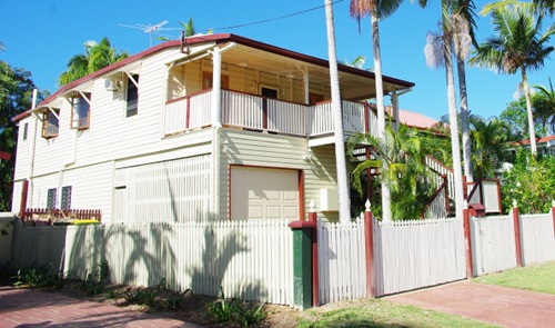Front of our Raised Queenslander House