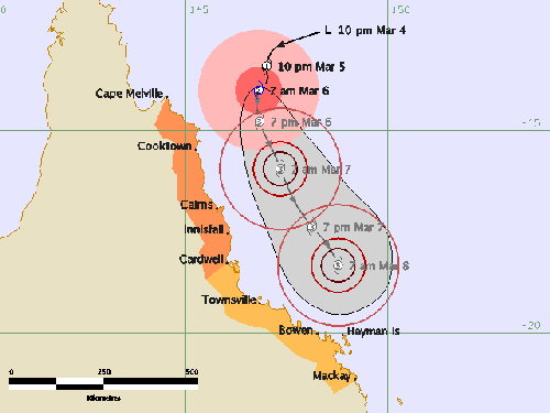 Tropical Cylcone Hamish Forms Off North Queensland Coast