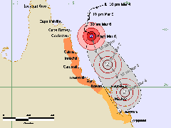 Tropical Cylcone Hamish Off the North Queensland Coast