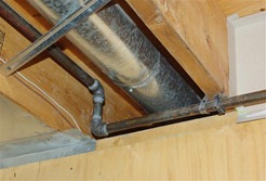Safe Clearance Around Heating Ductwork