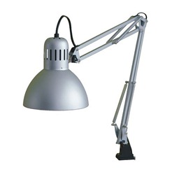 Ikea Tertial Work Lamp Silver Colour