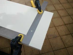 Cut the Melamine Shelf to 1135mm