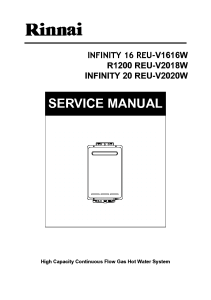 Rinnai R1200 Service Manual